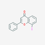 Structure of 8-iodo-2-phenyl-4H-1-Benzopyran-4-one