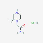 Structure of 2-(2,2-Dimethylpiperazin-1-yl)-acetamide dihydrochloride