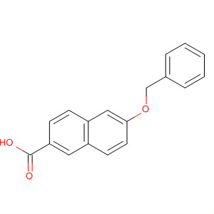 Structure of 2-Naphthalenecarboxylic acid, 6-(phenylmethoxy)-