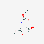 Structure of 1-tert-butyl 2-Methyl 2-(2-oxoethyl)azetidine-1,2-dicarboxylate