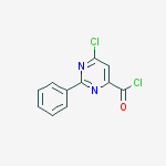 6-chloro-2-phenylpyrimidine-4-carbonyl Chloride结构式
