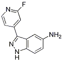 Structure of 3-(2-fluoropyridin-4-yl)-1H-indazol-5-amine