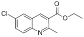 Structure of 6-CHLORO-2-METHYLQUINOLINE-3-CARBOXYLIC ACID ETHYL ESTER