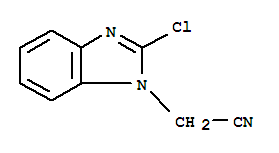 Structure of 1H-Benzimidazole-1-acetonitrile,2-chloro-