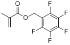Structure of 2-METHYLPROPENOIC ACID PENTAFLUOROPHENYLMETHYL ESTER