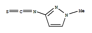 1H-Pyrazole,3-isothiocyanato-1-methyl-结构式