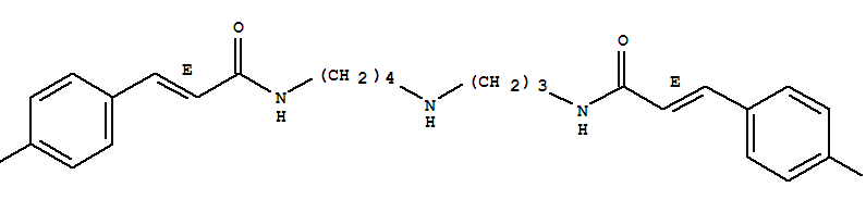 Structure of N1,N10-Bis(p-coumaroyl)spermidine