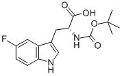 Structure of BOC-5-FLUORO-D-TRYPTOPHAN