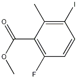 Structure of Methyl-6-fluoro-3-iodo-2-methylbenzolate