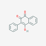 Structure of 1,2-naphthalenedione, 4-hydroxy-3-phenyl-