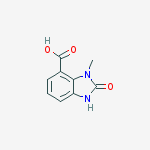 3-methyl-2-oxo-1H-benzimidazole-4-carboxylic acid结构式