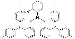 (1R,2R)-N,N-双[2-(二-P-甲苯基膦)苄基]环己烷-1,2-二胺结构式