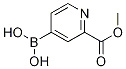 Structure of (2-(Methoxycarbonyl)pyridin-4-yl)boronic acid