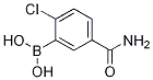 Structure of 5-Carbamoyl-2-chlorophenylboronic acid