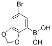 Structure of 5-Bromo-2,3-methylenedioxyphenylboronic acid