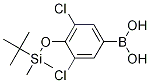 Structure of 4-(tert-Butyldimethylsilyloxy)-3,5-dichlorophenylboronic acid