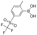 Structure of 2-Methyl-5-(trifluoromethylsulfonyl)phenylboronic acid