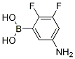 (5-Amino-2,3-difluorophenyl)boronic acid结构式