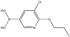 Structure of 5-Chloro-6-propoxypyridine-3-boronic acid