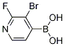 Structure of 3-Bromo-2-fluoropyridine-4-boronic acid