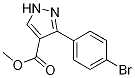 Structure of METHYL 3-(4-BROMOPHENYL)PYRAZOLE-4-CARBOXYLATE 95%