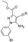 Structure of Ethyl 5-amino-1-(3-bromophenyl)-4-cyanopyrazole-3-carboxylate