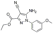 Structure of ETHYL 5-AMINO-4-CYANO-1-(3-METHOXYPHENYL)PYRAZOLE-3-CARBOXYLATE 96%