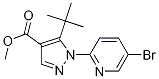 Structure of Methyl 1-(5-bromopyridin-2-yl)-5-(tert-butyl)-1H-pyrazole-4-carboxylate