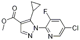 Structure of Methyl 1-(5-chloro-3-fluoropyridin-2-yl)-5-cyclopropyl-1H-pyrazole-4-carboxylate
