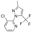 Structure of 3-Chloro-2-(3-methyl-5-(trifluoromethyl)-1H-pyrazol-1-yl)pyridine