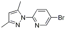 5-BROMO-2-(3,5-DIMETHYLPYRAZOL-1-YL)PYRIDINE 98%结构式