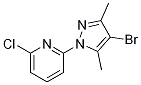 Structure of 2-(4-Bromo-3,5-dimethylpyrazol-1-yl)-6-chloropyridine
