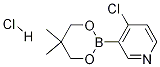 Structure of 4-Chloro-3-(5,5-dimethyl-1,3,2-dioxaborinan-2-yl)pyridine hydrochloride