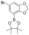 Structure of 2-(6-Bromobenzo[d][1,3]dioxol-4-yl)-4,4,5,5-tetramethyl-1,3,2-dioxaborolane
