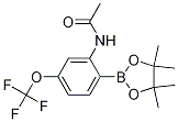 Structure of 2-Acetamido-4-(trifluoromethoxy)phenylboronic acid, pinacol ester