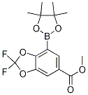 Structure of 6-METHOXYCARBONYL-2,2-DIFLUOROBENZO[D][1,3]DIOXOLE-4-BORONIC ACID, PINACOL ESTER 98%