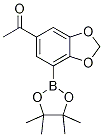 Structure of 5-ACETYL-2,3-METHYLENEDIOXOPHENYLBORONIC ACID, PINACOL ESTER 98%