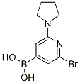 2-BROMO-6-(PYRROLIDIN-1-YL)PYRIDINE-4-BORONIC ACID, PINACOL ESTER 98%结构式
