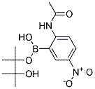 Structure of 2-ACETAMIDO-5-NITROPHENYLBORONIC ACID, PINACOL ESTER 98%