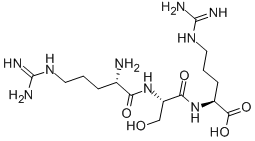 Structure of H-ARG-SER-ARG-OH ACETATE SALT