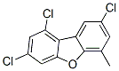 Structure of 6-methyl-1,3,8-trichlorodibenzofuran