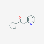 1-CYCLOPENTYL-2-PYRIDIN-2-YL-ETHANONE结构式