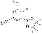 5-CYANO-2-FLUORO-3-METHOXYPHENYLBORONIC ACID, PINACOL ESTER 95%结构式