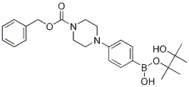 4-(4-Cbz-piperazinyl)phenylboronic acid,pinacol ester结构式