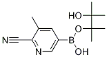 Structure of 2-Cyano-3-methylpyridine-5-boronic acid, pinacol ester