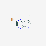 Structure of 2-Bromo-7-chloro-5H-pyrrolo[2,3-b]pyrazine
