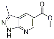 Structure of METHYL 3-METHYL-1H-PYRAZOLO[3,4-B]PYRIDINE-5-CARBOXYLATE