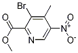 Structure of methyl 3-bromo-4-methyl-5-nitropicolinate