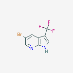 Structure of 5-Bromo-3-(trifluoromethyl)-1H-pyrrolo[2,3-b]pyridine