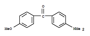 Structure of METHANONE, [4-(DIMETHYLAMINO)PHENYL](4-METHOXYPHENYL)-